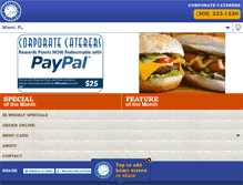 Tablet Screenshot of miami.corpcaterers.com